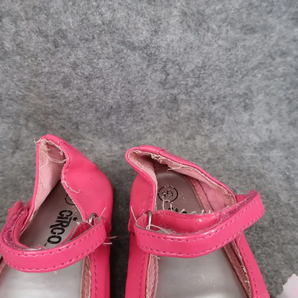 Circo Shoes Kids Toddler 10 Ballet Flats Mary Jane Strap Pink Bow Round Toe Girl